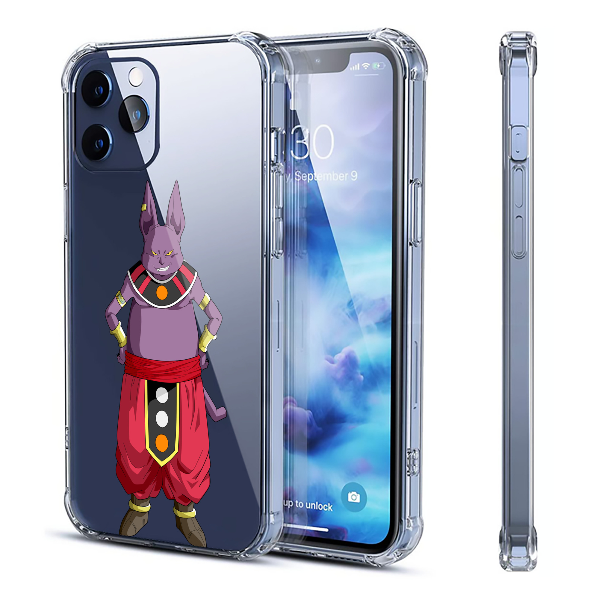 （画像用） ドラゴンボール シャンパ DRAGON BALL Champa 【iPhone 12シリーズ対応】透明スマホケース（クリアソフトケース）